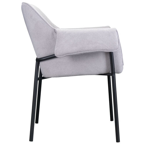 Стул aline, шенилл, светло-серый 1