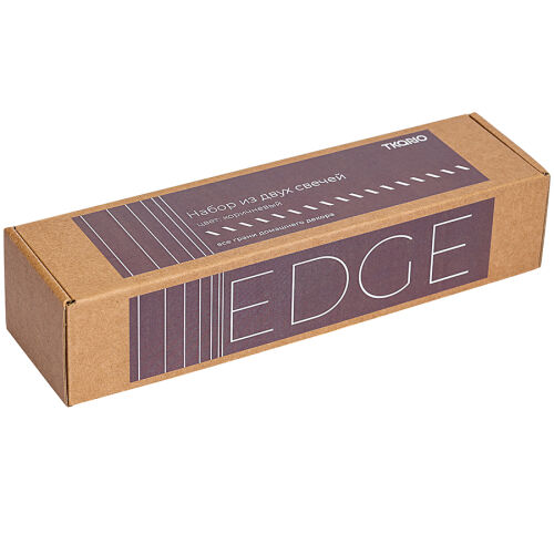 Свеча декоративная коричневого цвета из коллекции edge, 25,5 см 3 Свеча декоративная коричневого цвета из коллекции edge, 25,5 см 3
