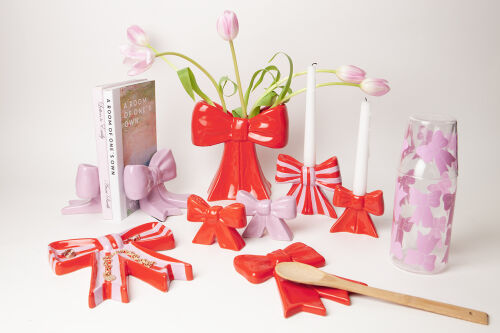 Подсвечник bow, 11х12х5 см, красно-белый 2