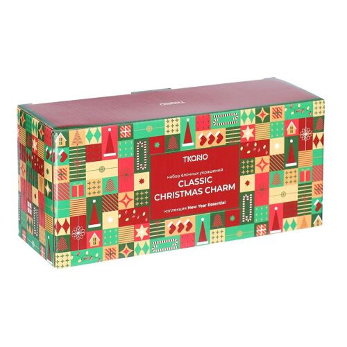 Набор ёлочных украшений classic christmas charm из коллекции new 7