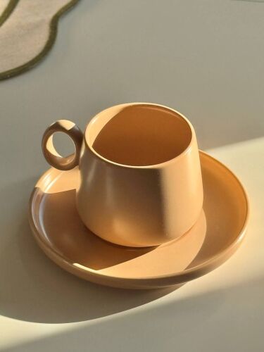 Набор из двух чайных пар бежевого цвета из коллекции essential,  5