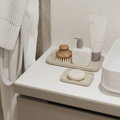Подставка для ванных принадлежностей slim, светло-серая, большая 1