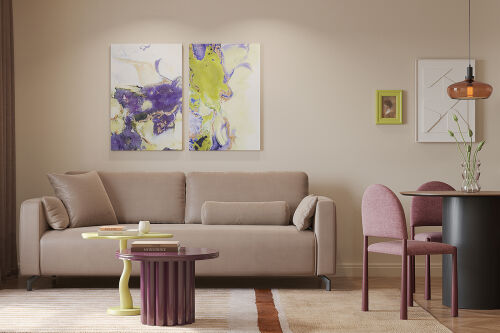 Столик приставной fluid, 56х49 см, лайм 4