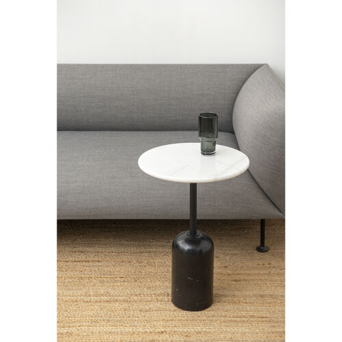 Столик кофейный rune, D40 см, мрамор/черный 3