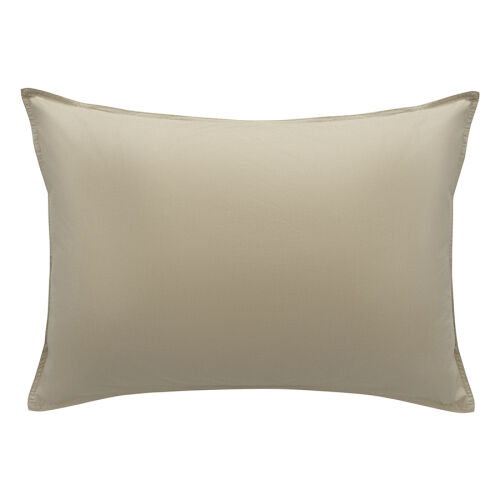 Комплект постельного белья из стираного перкаля бежево-серого цв 2