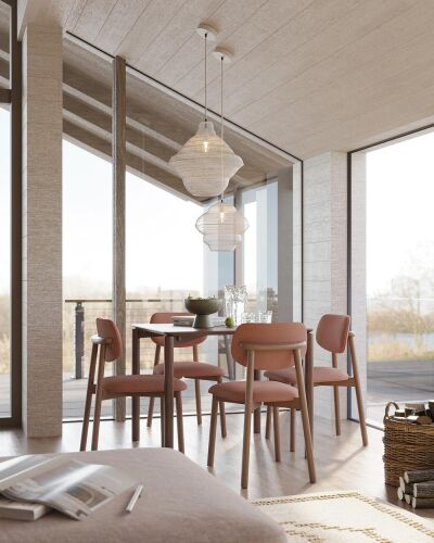 Светильник подвесной vinger, D45х50 см, бежевый 4