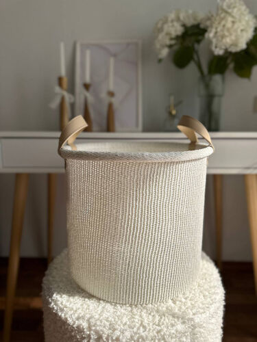 Корзина для хранения sustainable collection, D22х23 см, молочная 5 Корзина для хранения sustainable collection, D22х23 см, молочная 5