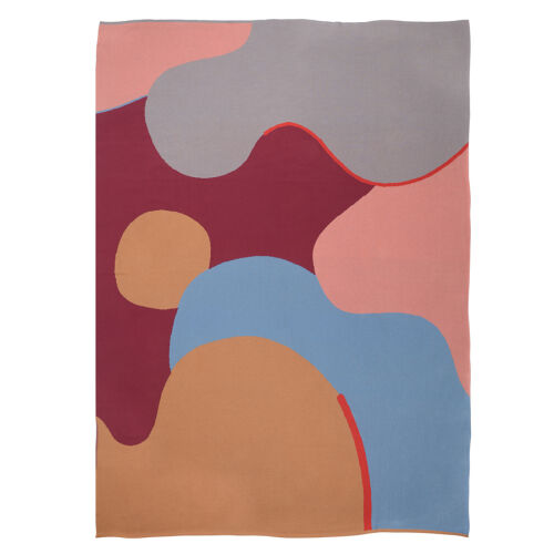 Плед из хлопка с авторским принтом из коллекции freak fruit, 130 3