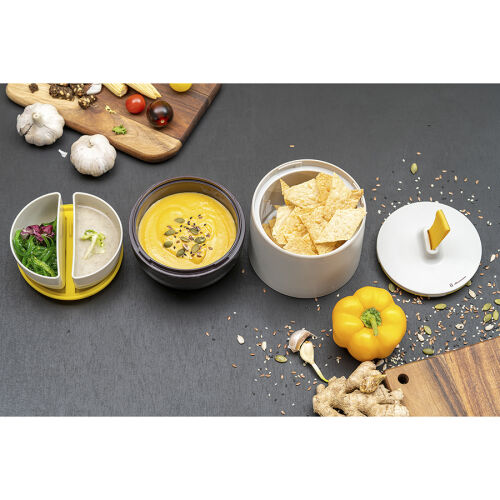 Ланч-бокс meals, 800 мл, светло-серый/темно-сливовый 1 Ланч-бокс meals, 800 мл, светло-серый/темно-сливовый 1