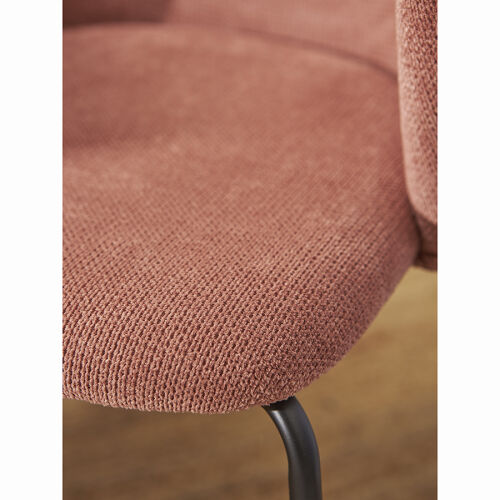 Стул dwight, фактурный шенилл, коралловый 5