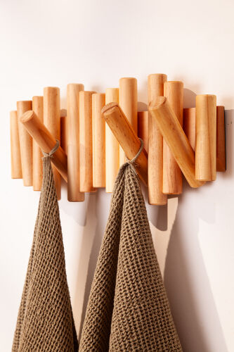 Полотенце банное из умягченной вафли цвета хаки из коллекции ess 3