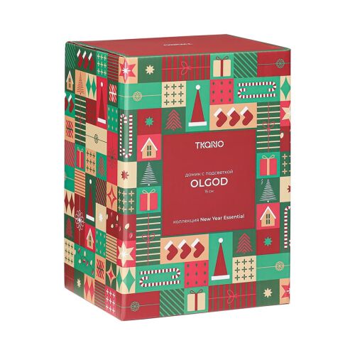 Домик с подсветкой olgod из коллекции new year essential, 16 см 7
