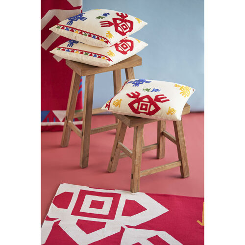 Плед из хлопка по мотивам чувашских орнаментов из коллекции cult 2