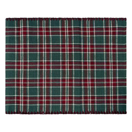 Набор из двух салфеток под приборы Шотландская клетка из коллекции new year essential, 35x45см