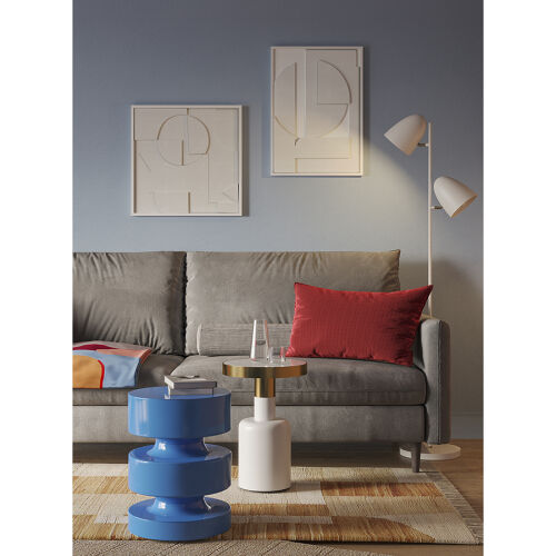 Столик журнальный froud, D35 см, белый 3