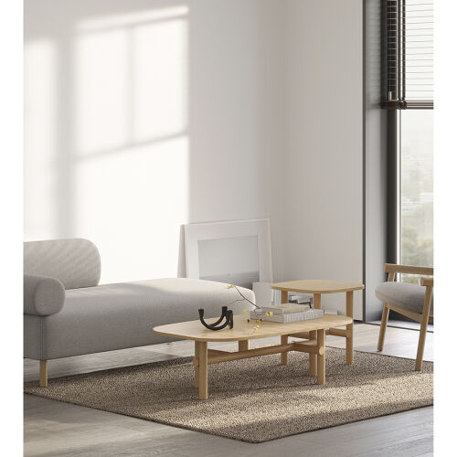 Стол журнальный ottal, 110х59,5х32 см, бук, бежевый 5