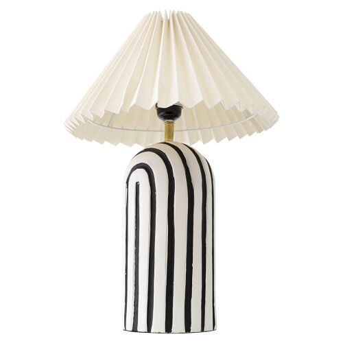 Светильник настольный stripel, D30х44 см, черный/белый 7