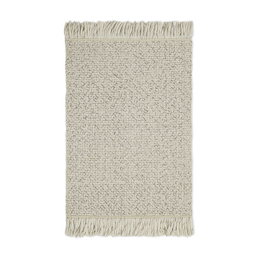 Ковер из переработанного пластика бежевого цвета из коллекции ethnic, 60х90 см