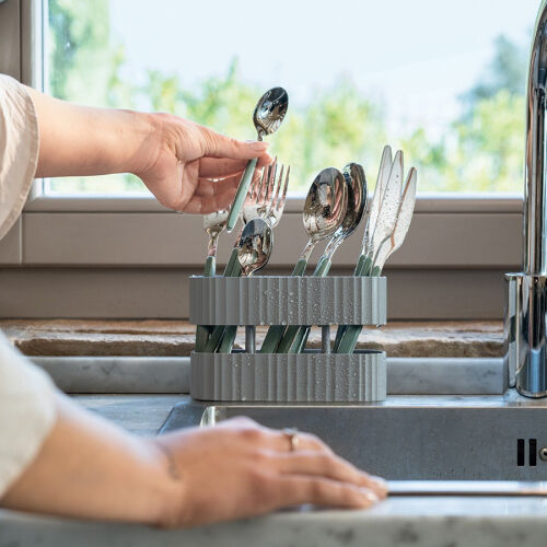 Сушилка для столовых приборов drain&safe, серая 5 Сушилка для столовых приборов drain&safe, серая 5