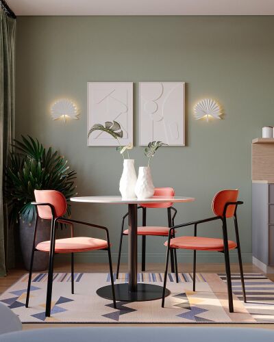 Светильник настенный palm leaf, 30х24 см, белый 4