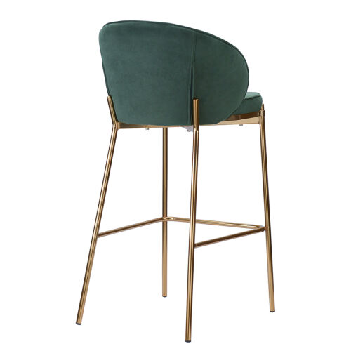 Стул барный coral, велюр, темно-зеленый 3