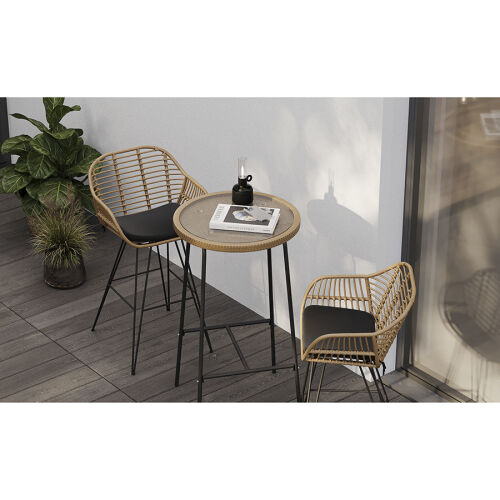 Стул барный vetle bent, ротанг 8