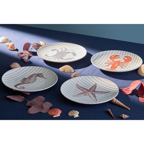 Набор из четырех тарелок aquarium из коллекции sea treasures, D2 2
