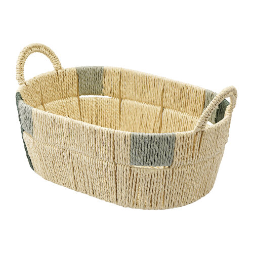 Корзина плетеная овальная bodhran sage из коллекции ethnic, разм 4 Корзина плетеная овальная bodhran sage из коллекции ethnic, разм 4