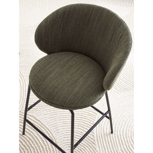 Стул полубарный comfy, рогожка, шпинат 1
