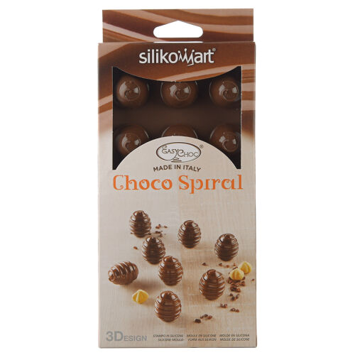 Форма для приготовления конфет choco spiral силиконовая 6