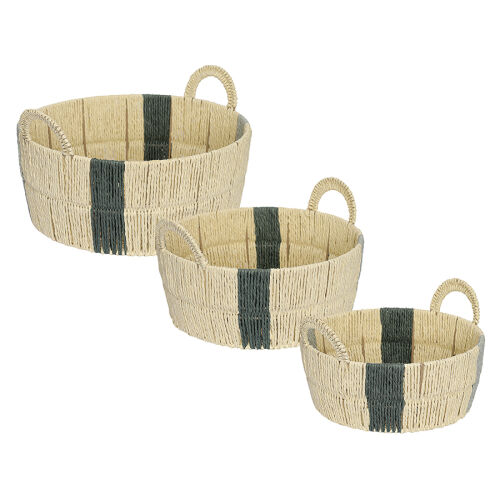 Корзина плетеная круглая bodhran sage из коллекции ethnic, разме 4 Корзина плетеная круглая bodhran sage из коллекции ethnic, разме 4