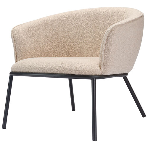 Лаунж-кресло paal, букле, бежевое 1