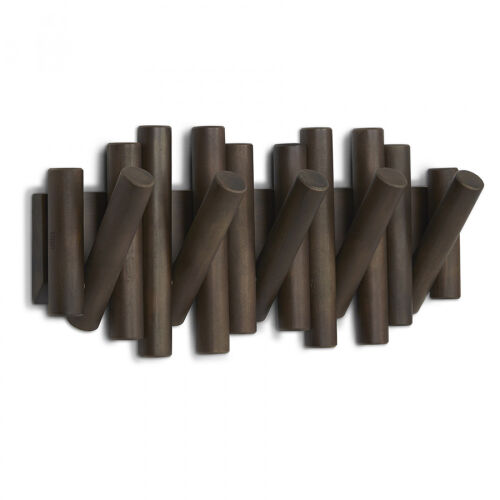 Вешалка настенная picket, 5 крючков, состаренный орех