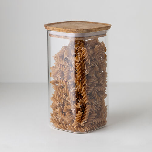 Банка для хранения квадратная glass acacia, 1,4 л 4