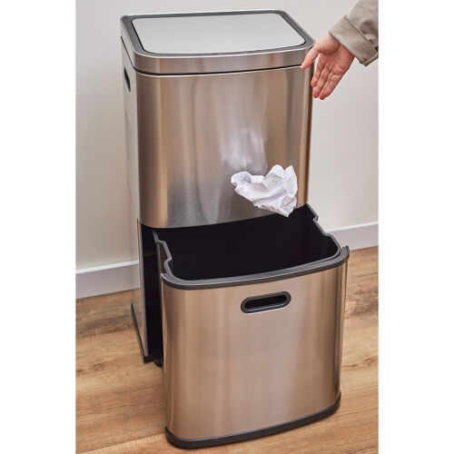 Контейнер мусорный с 2-мя отделениями smart bin, сенсорный, 60 л 4 Контейнер мусорный с 2-мя отделениями smart bin, сенсорный, 60 л 4