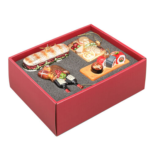 Набор ёлочных украшений christmas feast из коллекции new year es 6