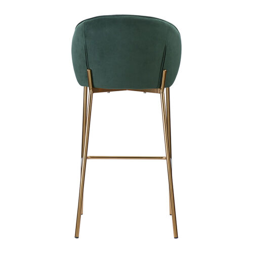 Стул барный coral, велюр, темно-зеленый 4