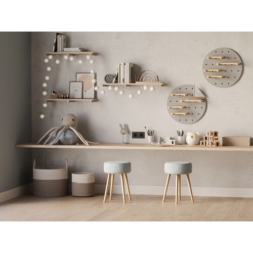 Табурет carter, букле, серо-голубой 7