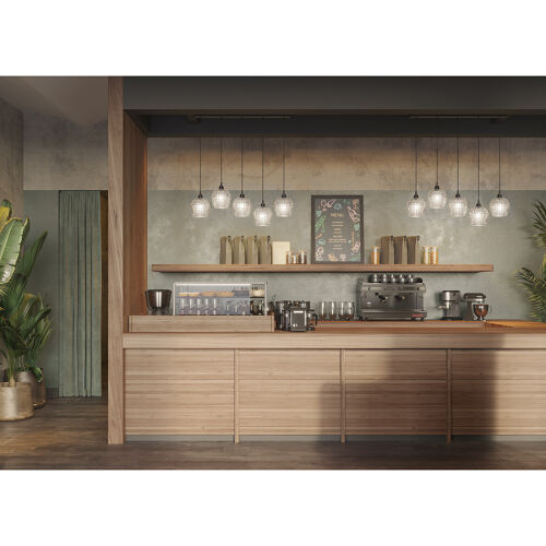 Светильник подвесной каскадный aurora, 110х18 см, сливовый/зелен 2