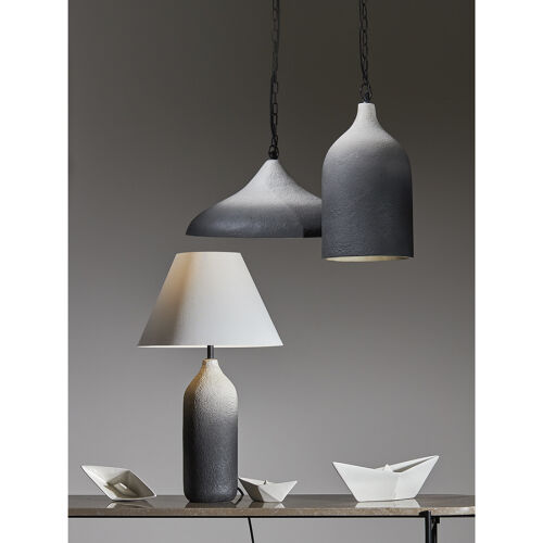 Светильник подвесной sustainable collection, D22х39 см, черный/б 6