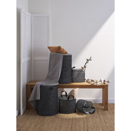 Корзина для хранения sustainable collection, D27х25 см, черная 2 Корзина для хранения sustainable collection, D27х25 см, черная 2