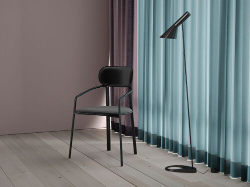 Стул ror, round, велюр, черный/черный 2