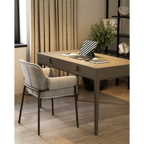 Стул aline, шенилл, молочный 5