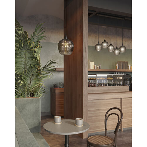 Светильник подвесной aurora, D20 см, серый 1