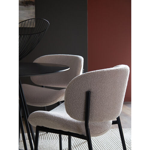 Стул embrace, букле, серо-бежевый 3