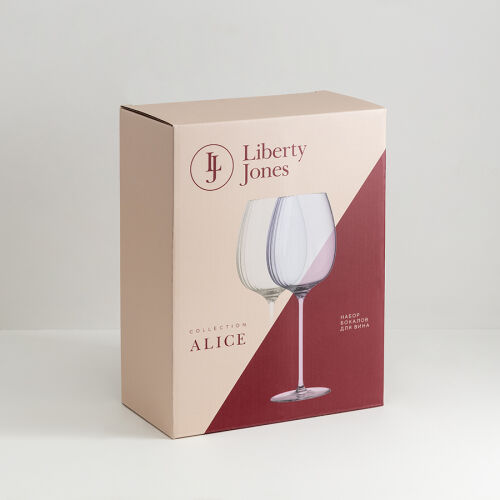 Набор бокалов для вина alice в подарочной упаковке, 520 мл, 2 шт 7