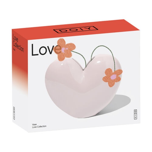 Ваза для цветов love, 15,5 см, светло-розовая 7 Ваза для цветов love, 15,5 см, светло-розовая 7