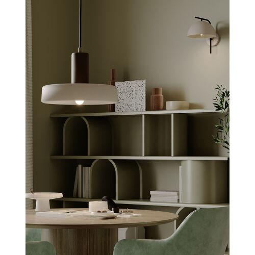 Светильник подвесной juko, D42х31 см, вишневый/бежевый 4