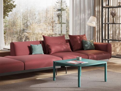 Столик кофейный saga, 60х60 см, сине-зеленый 2