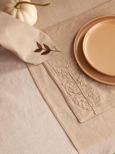 Салфетка сервировочная desert leaf из коллекции essential, 45х45 4 Салфетка сервировочная desert leaf из коллекции essential, 45х45 4
